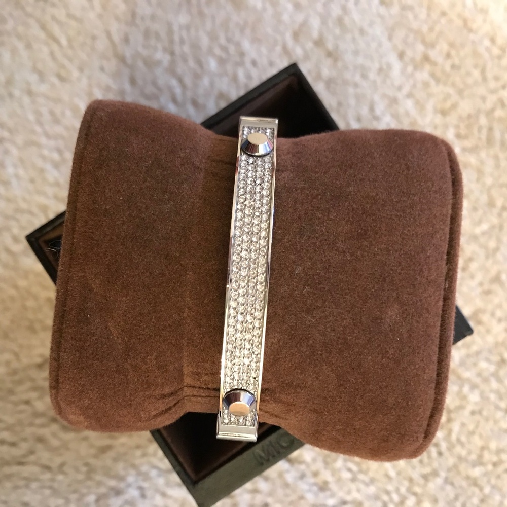 Michael Kors Silver Crystal Bangle